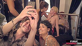 Sub Latin babe 1st time mouth and pussyfucked in public